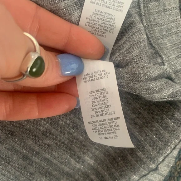 SOLD Aerie Sparkle Cardigan Tee - Picture 10 of 11